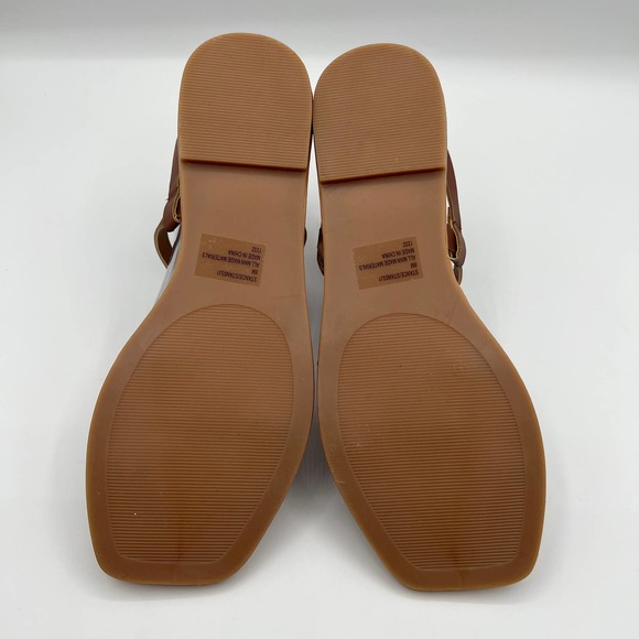 Madden Girl Stance Sandal Cognac Size 6 - Picture 6 of 6
